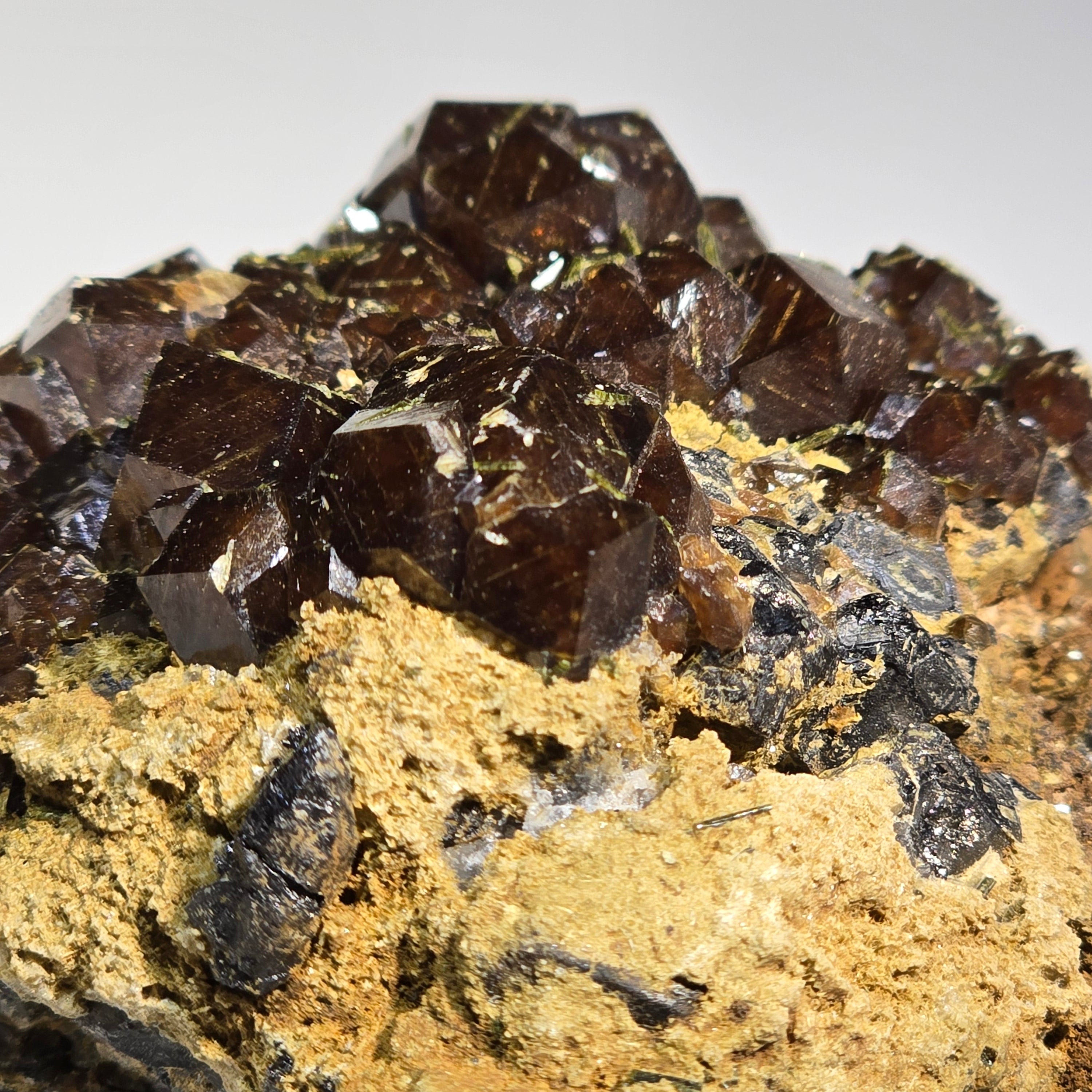 ANDRADITE (small cabinet) BIG CRYSTALS