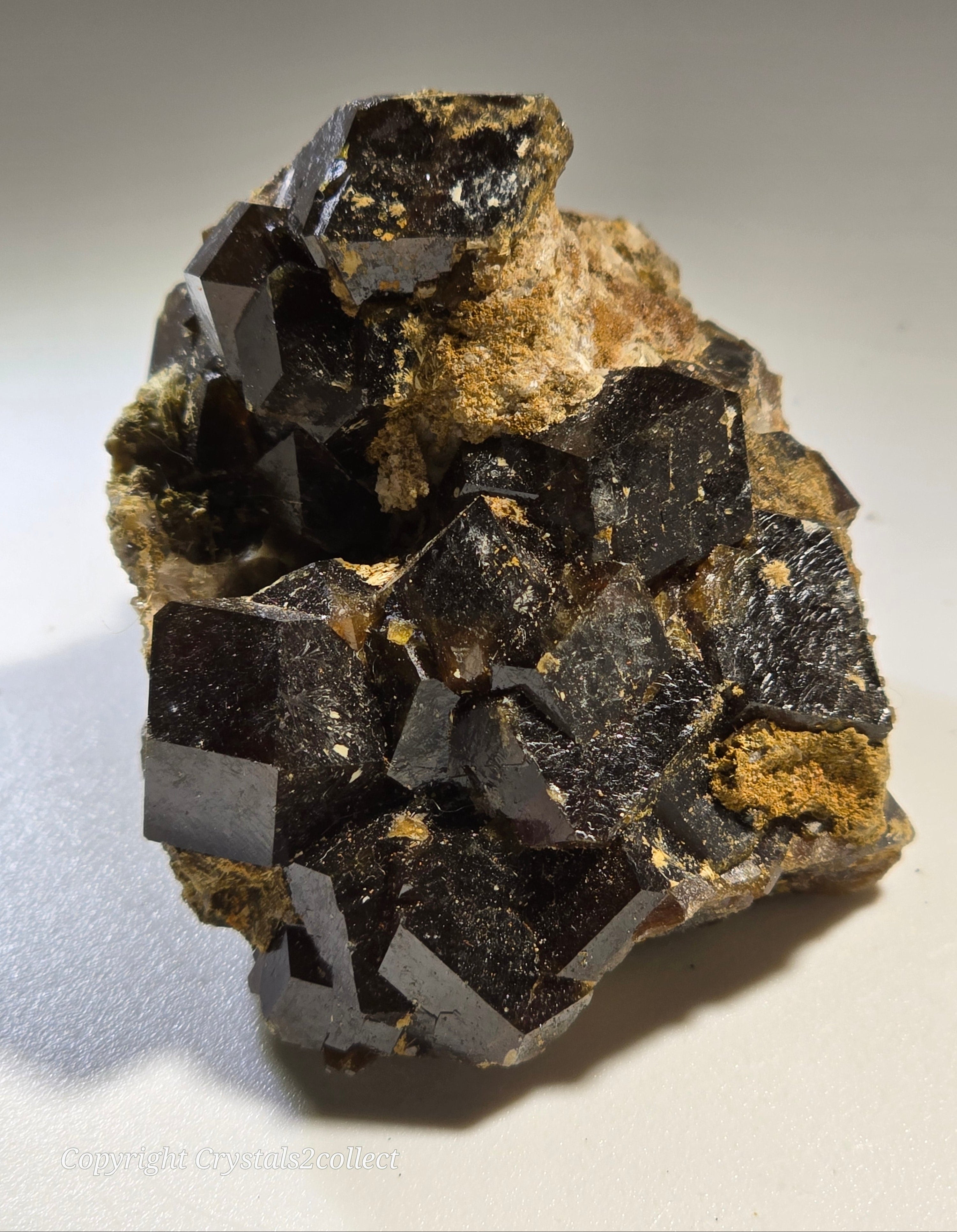 ANDRADITE (miniature) LARGE CRYSTALS UP TO 12 mm