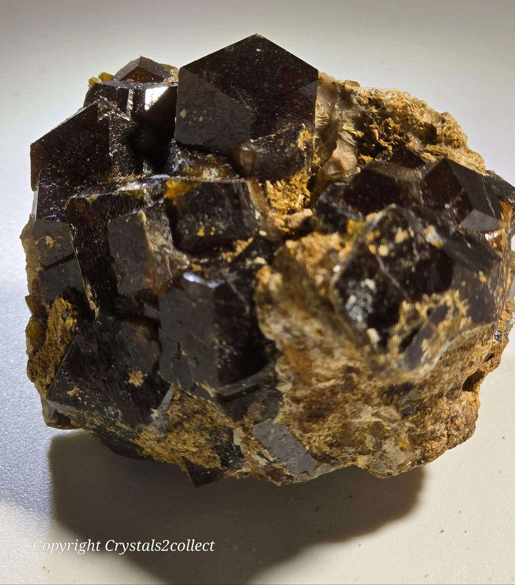 ANDRADITE (miniature) LARGE CRYSTALS UP TO 12 mm