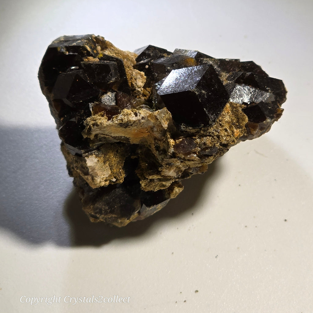ANDRADITE (miniature) LARGE CRYSTALS UP TO 12 mm