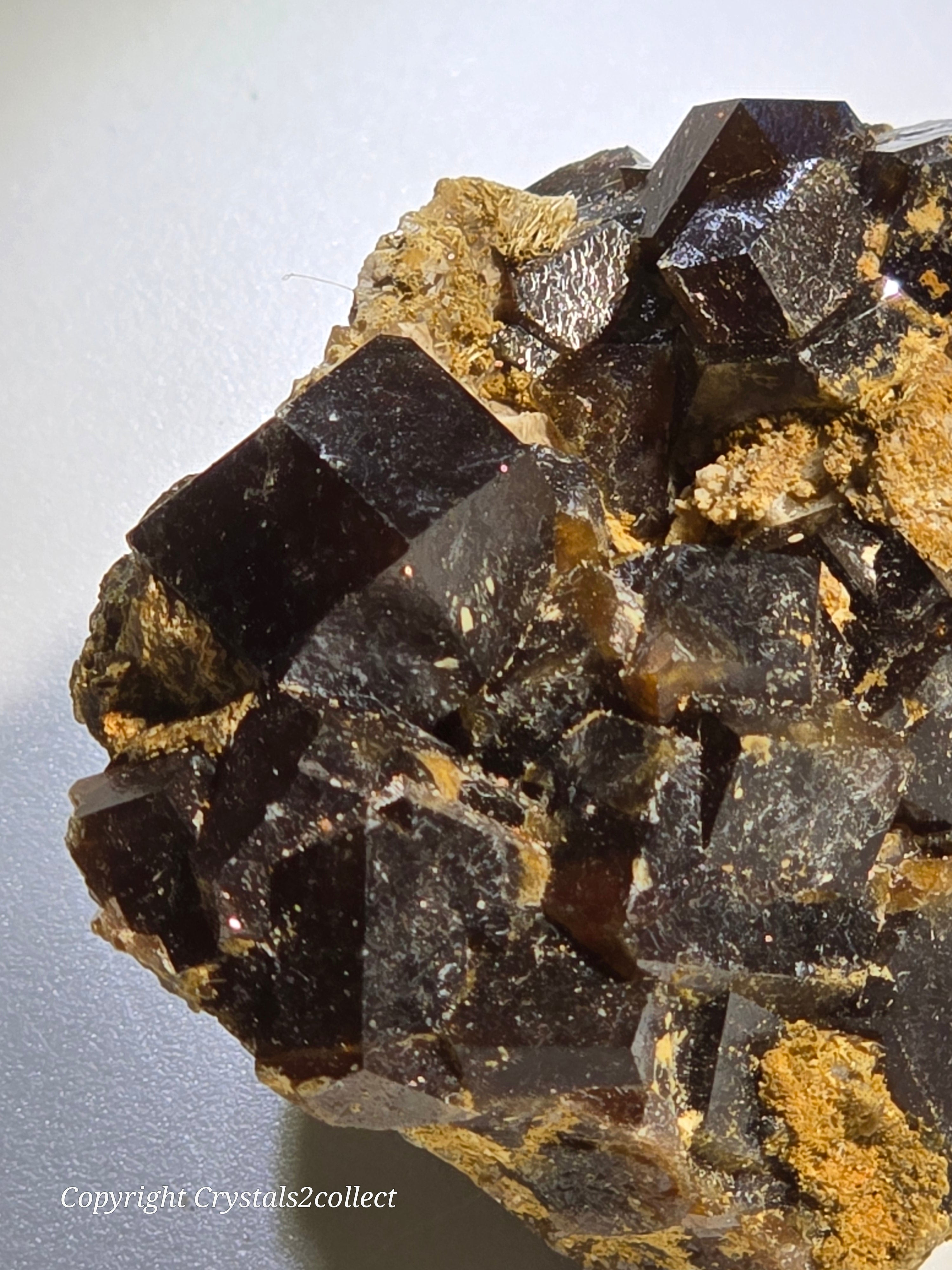 ANDRADITE (miniature) LARGE CRYSTALS UP TO 12 mm