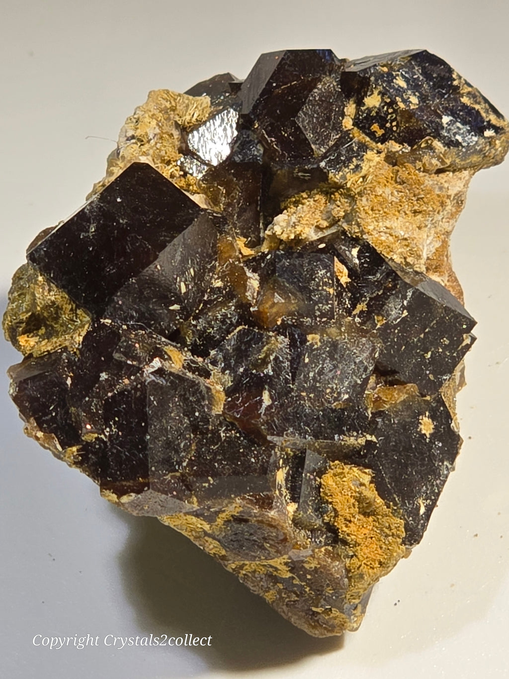 ANDRADITE (miniature) LARGE CRYSTALS UP TO 12 mm