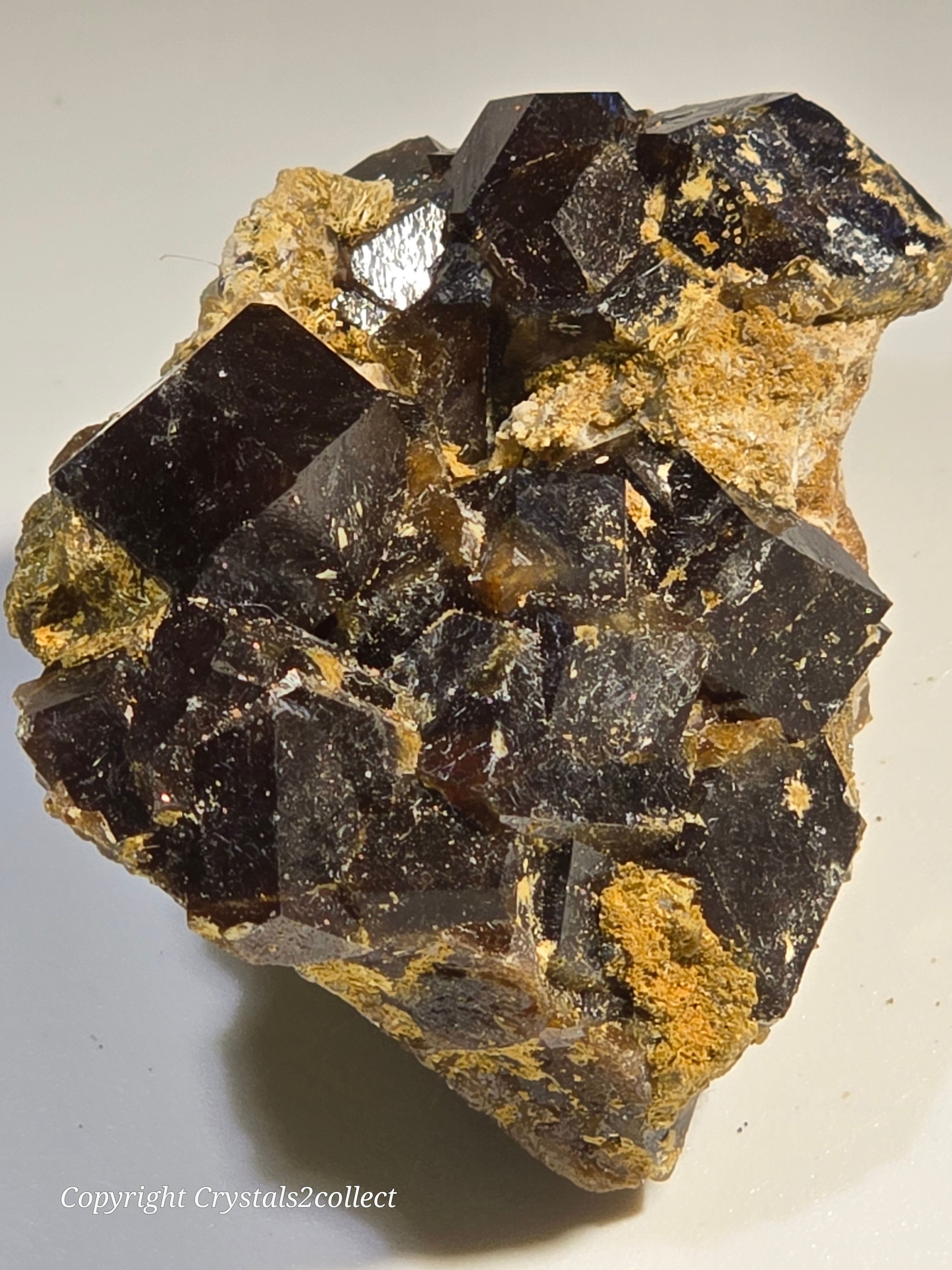 ANDRADITE (miniature) LARGE CRYSTALS UP TO 12 mm