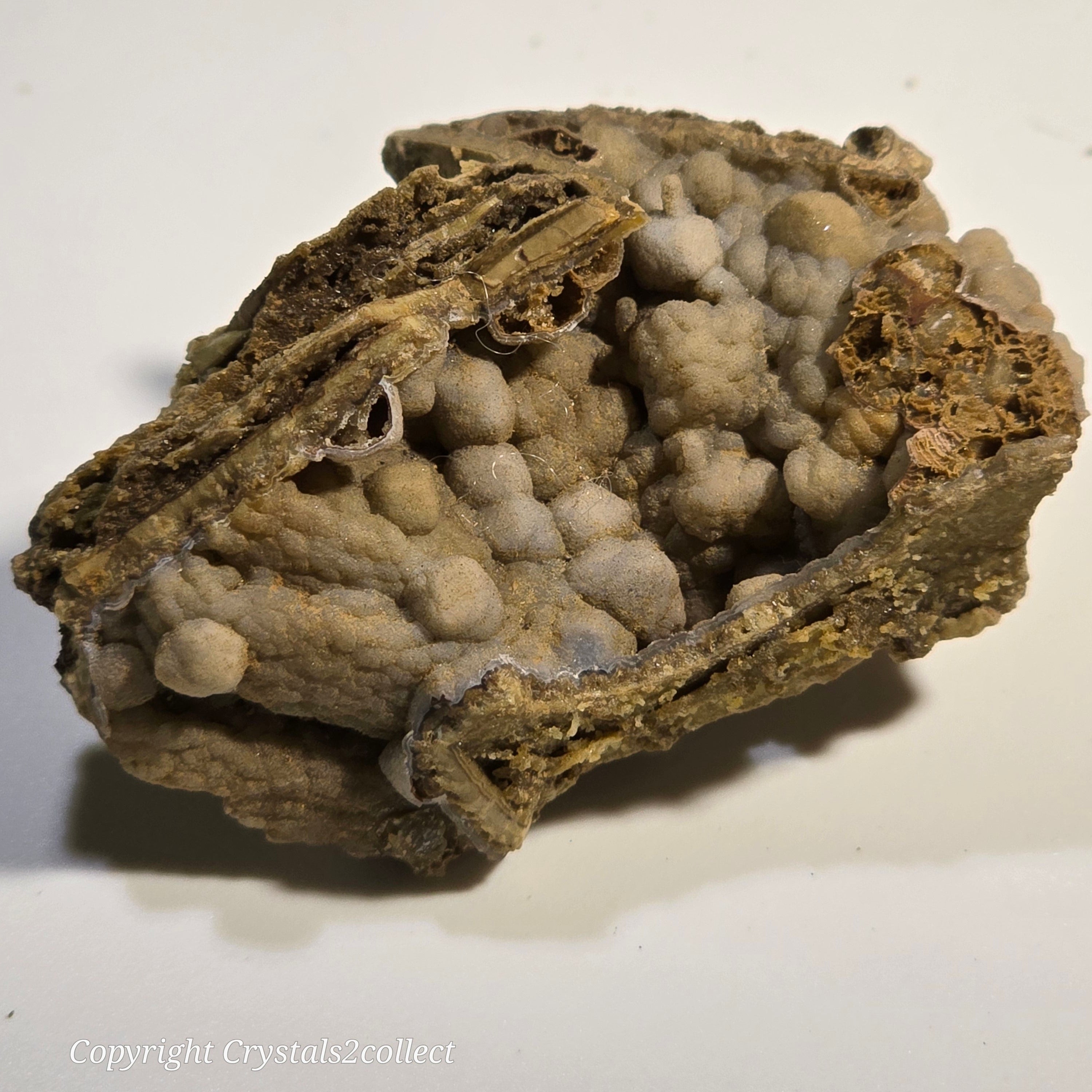 CALCITE PSEUDO after ANDRADITE