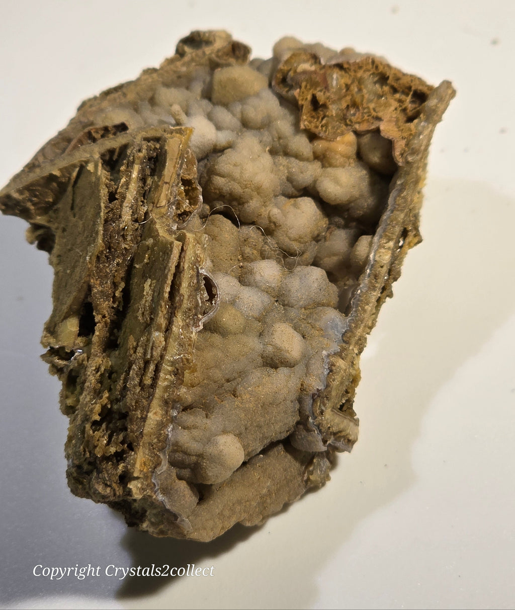 CALCITE PSEUDO after ANDRADITE