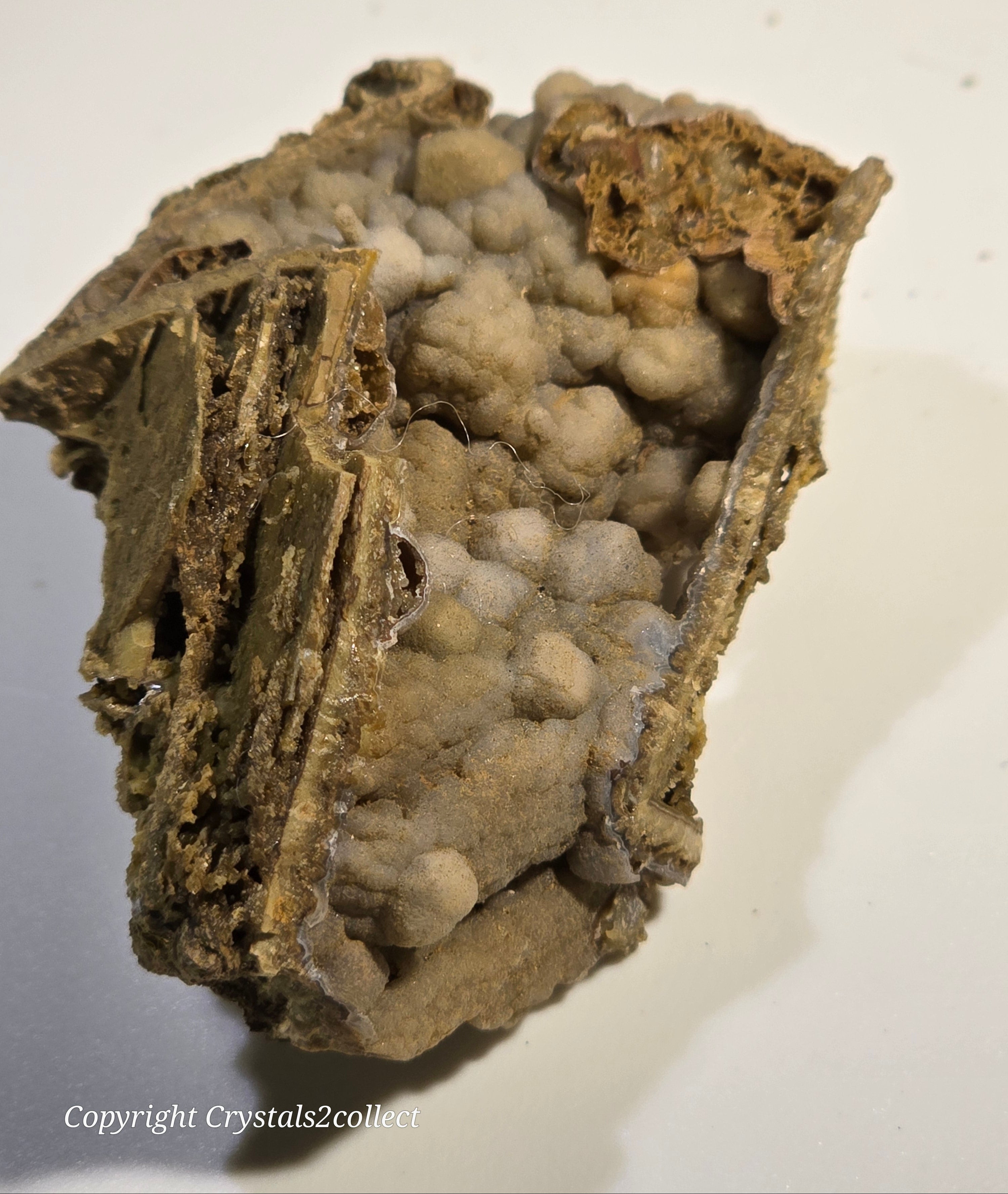 CALCITE PSEUDO after ANDRADITE
