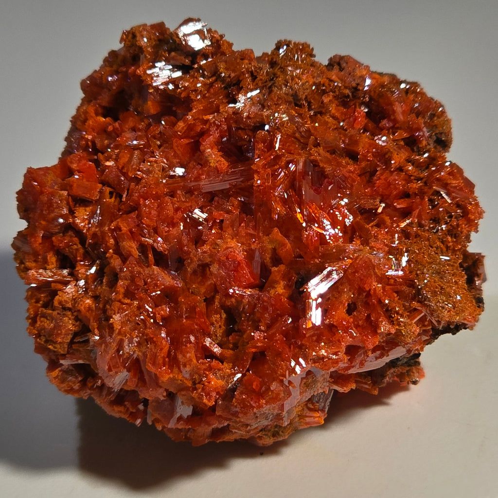 CROCOITE (miniature),  RED LEAD MINE, TASMANIA