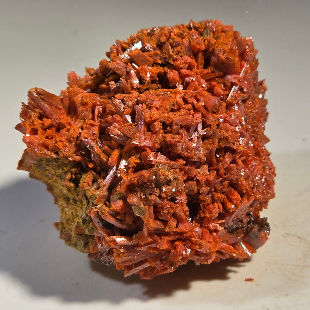 CROCOITE (MINIATURE),  RED LEAD MINE, TASMANIA