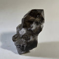 Smoky Quartz Crystal Specimen with Clear Quartz Matrix, Natural Mineral Collection