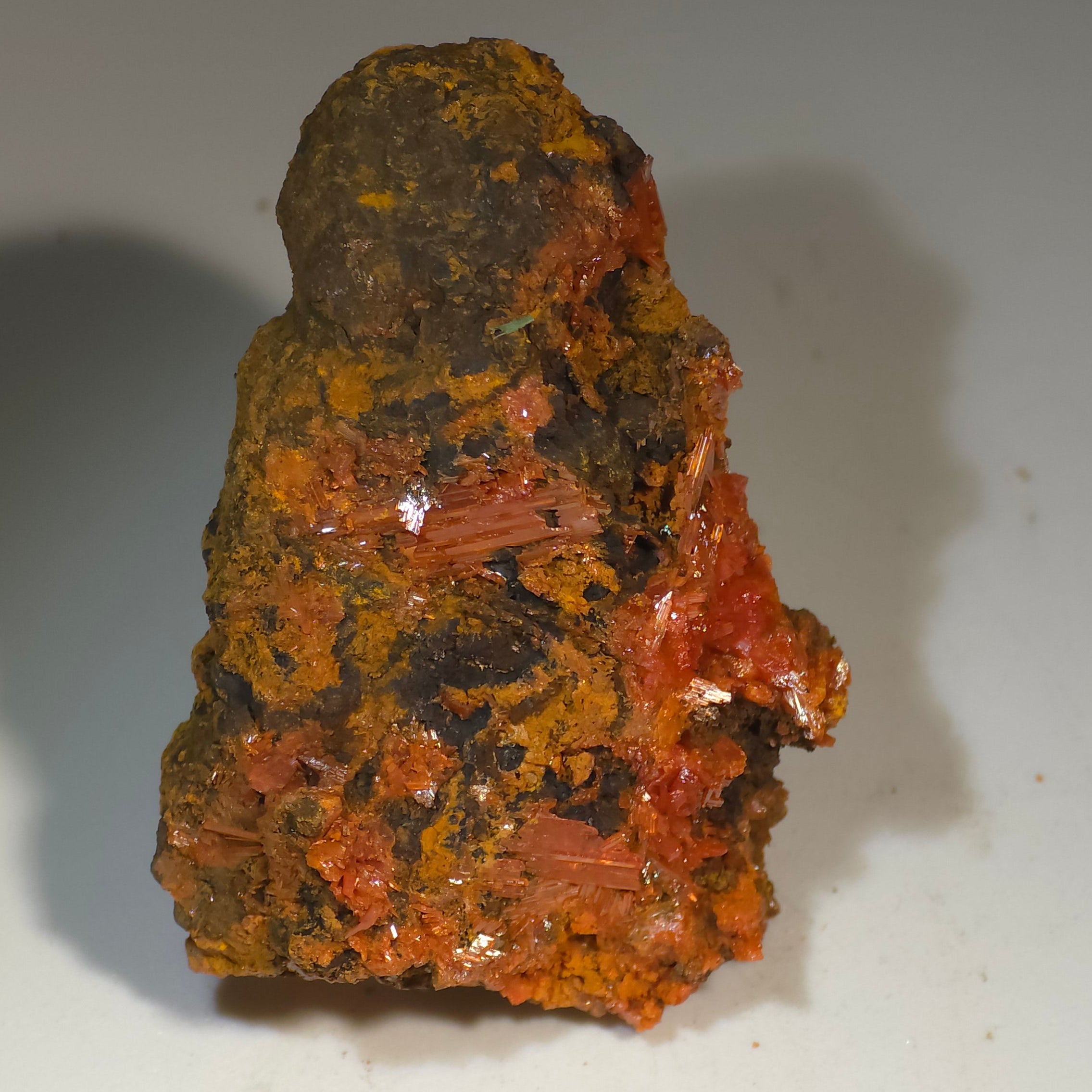 CROCOITE (miniature), RED LEAD MINE Dundas Zeehan District TASMANIA AUSTRALIA