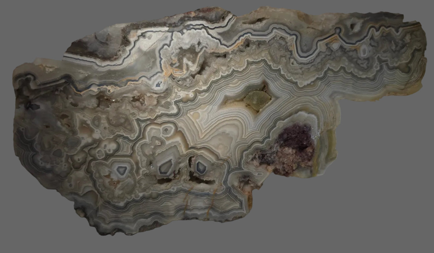 AGATE LAGUNA LACE (grande armoire), Laguna Lace Siera del Teleno Chihuahua Mexique