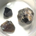 CASSITERITE CRYSTALS FOR COLLECTING OR CUTTING  (LOT OF 3 CRYSTALS), Kara Mine Tasmania