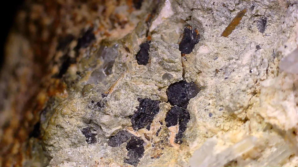 Hematite crystals in matrix from classic locality, mineral specimen for collectors