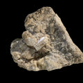 Celestine crystal specimen from Madagascar, showcasing clear prismatic formations on matrix