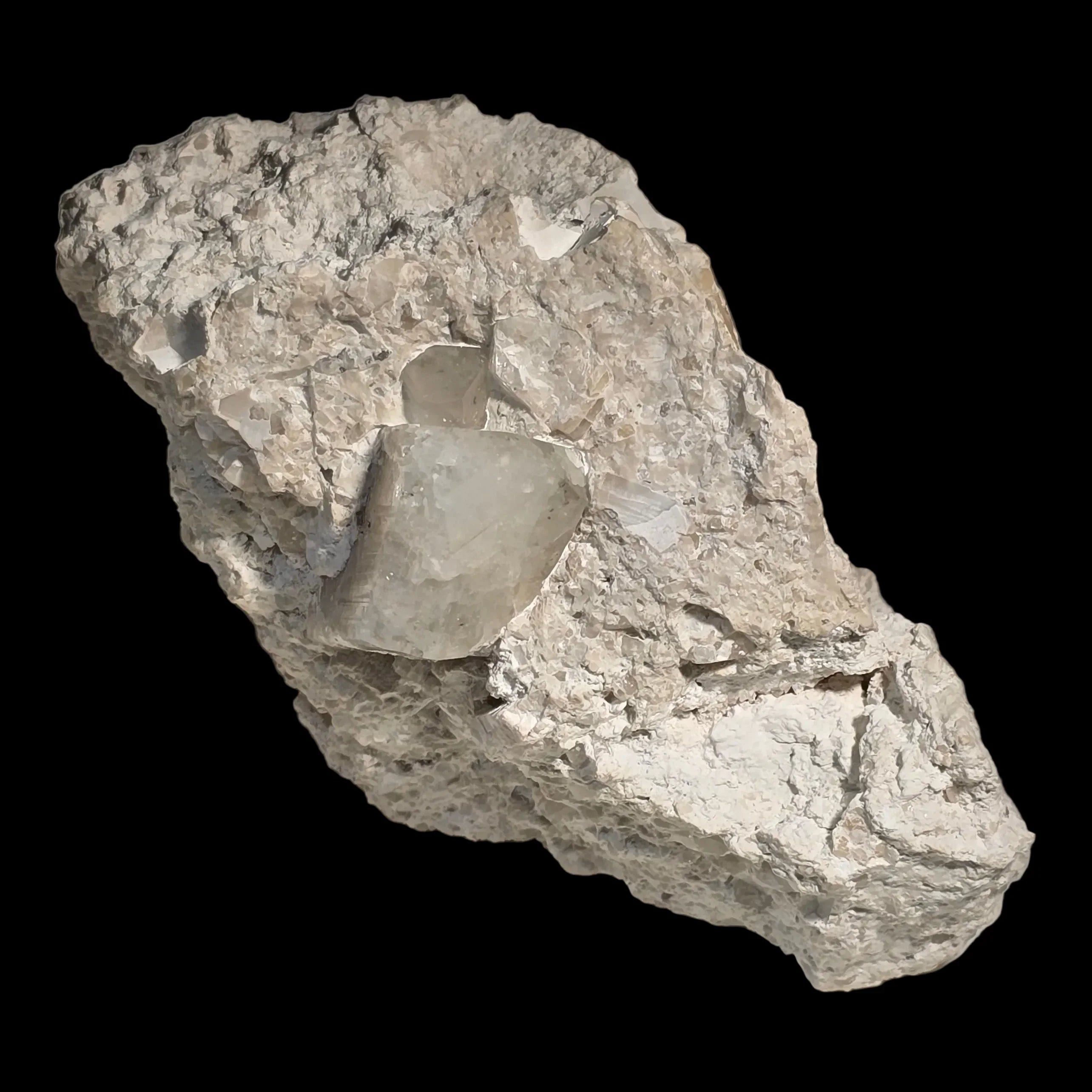 Calcite crystal specimen from classic locality, showcasing natural mineral formation and geological texture