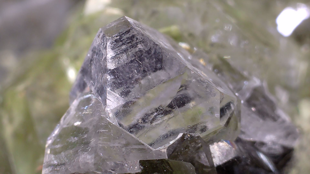 APOPHILLITE on BRUCITE, Avebury Mine Zeehan Dundas Tasmania (small cabinet)