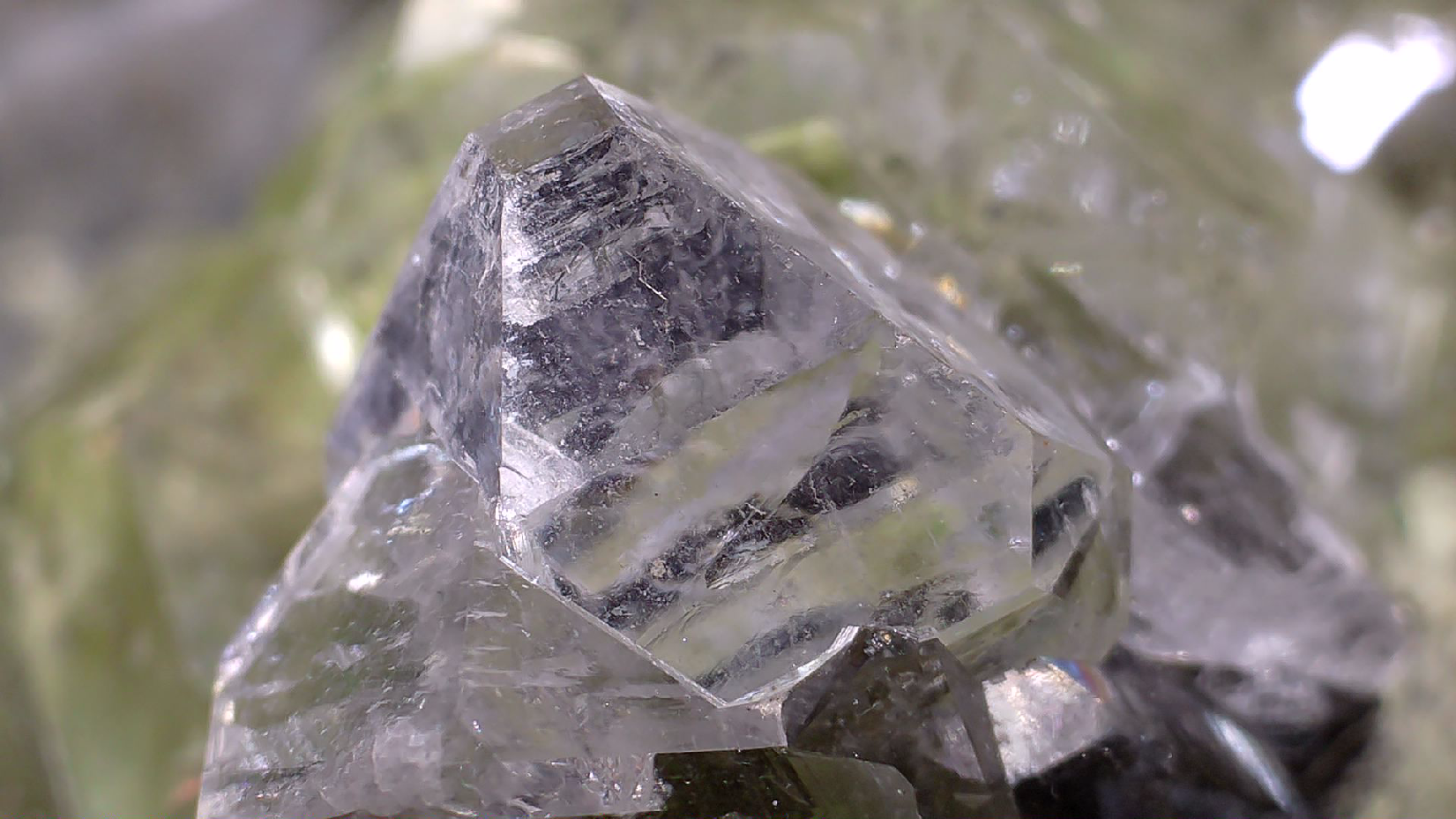 APOPHILLITE on BRUCITE, Avebury Mine Zeehan Dundas Tasmania (small cabinet)