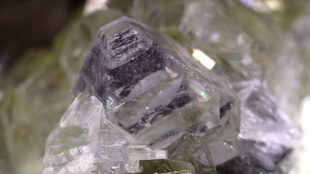 APOPHILLITE on BRUCITE, Avebury Mine Zeehan Dundas Tasmania (small cabinet)