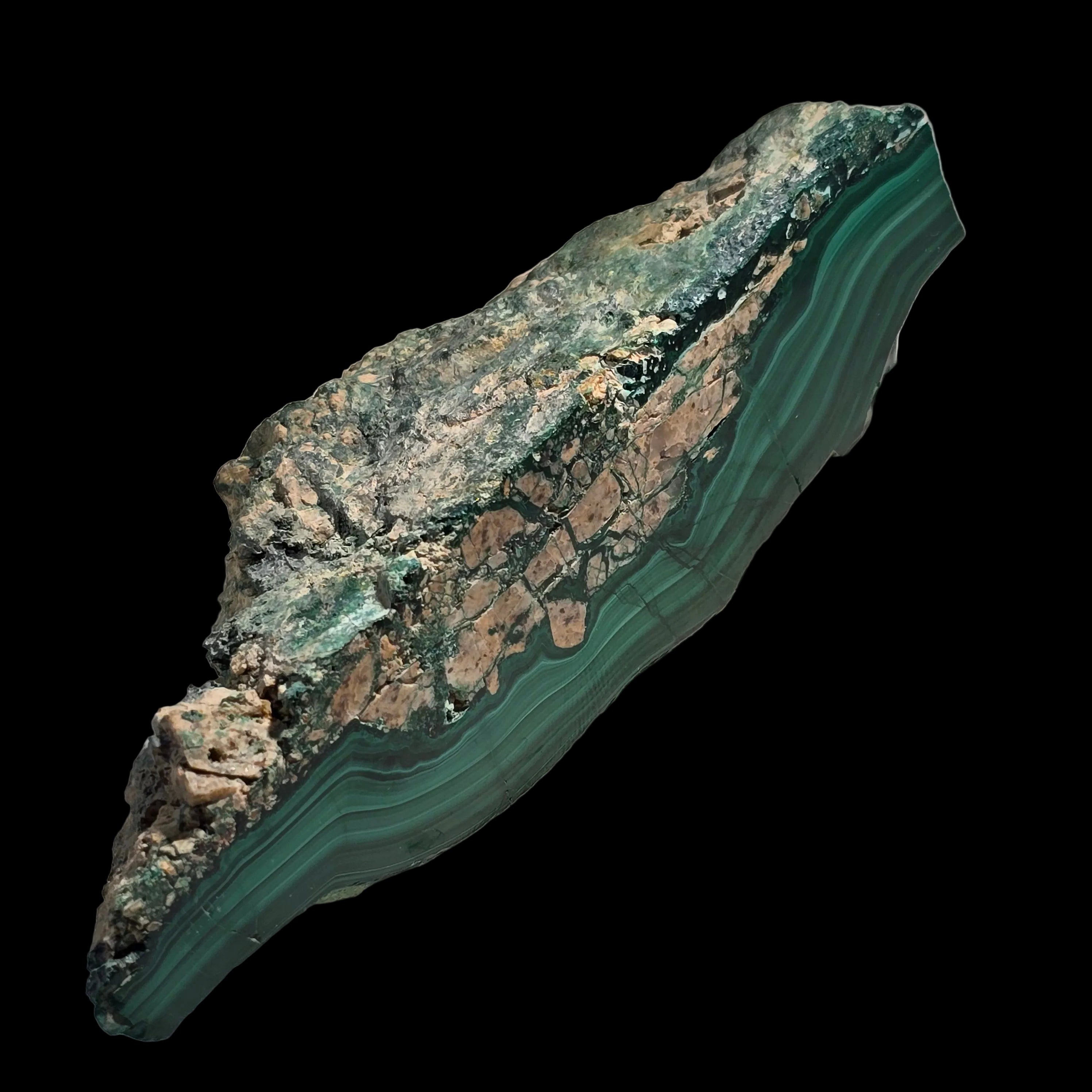 MALACHITE, MINE DE CUIVRE DE BURRA BURRA, AUSTRALIE-MÉRIDIONALE (petite armoire)