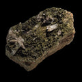 Quartz crystals on green matrix, mineral specimen for collectors