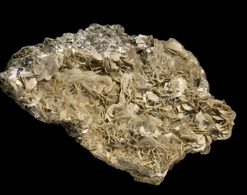 Desert Rose Crystal Specimen from Tunisia, featuring intricate gypsum formations and natural mineral textures