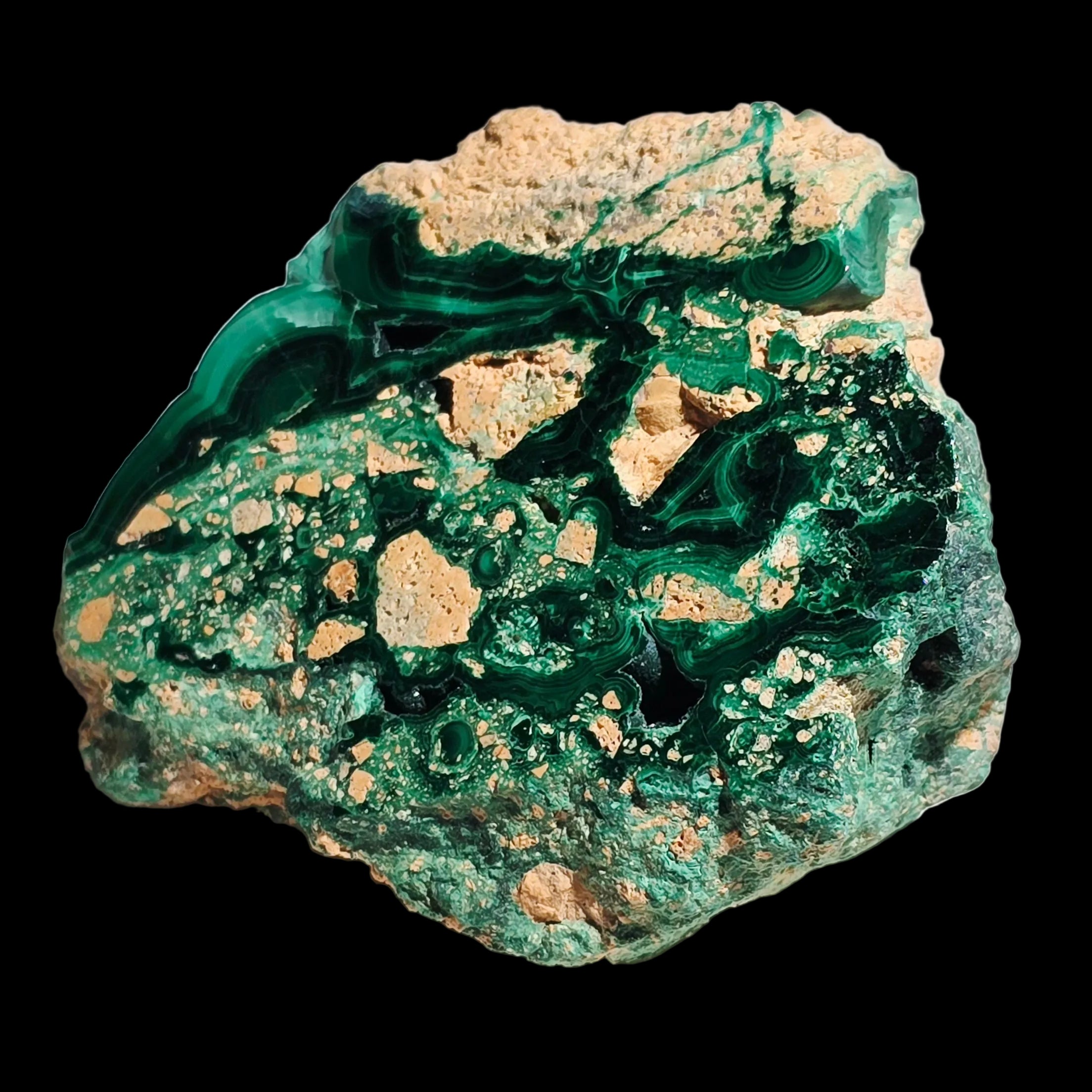 MALACHITE, MINE DE CUIVRE DE BURRA BURRA, AUSTRALIE-MÉRIDIONALE