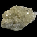 Calcite crystal cluster with translucent pale yellow crystals on dark matrix, mineral specimen for collectors