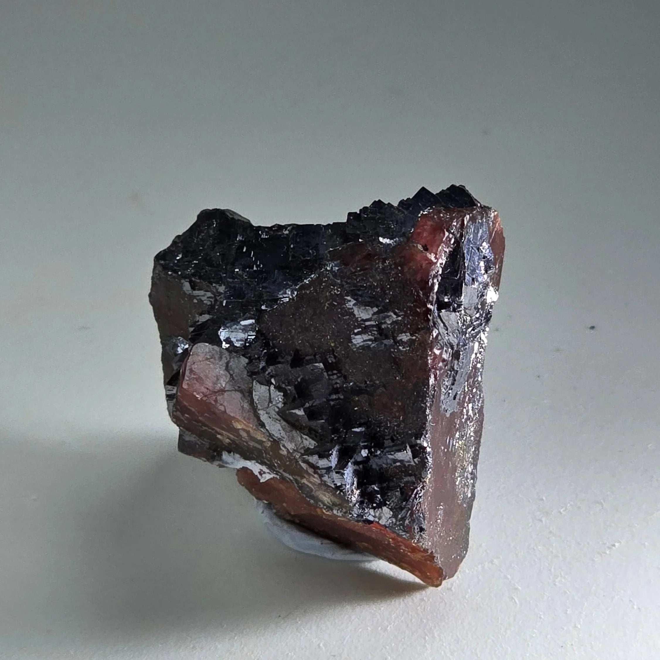 Hematite with red jasper matrix, mineral specimen for collectors