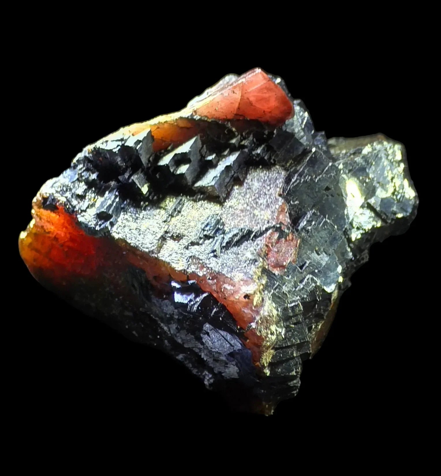 Hematite with red jasper matrix, classic mineral specimen for collectors