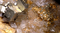 BRAVOITE, CALCITE,  PYRITE, QUARTZ, MMG MINE, ROSEBERY, TASMANIA (Copy)