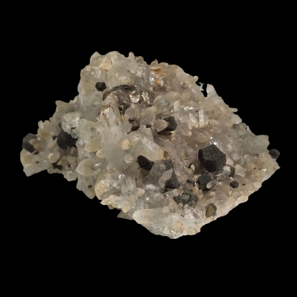 CALCITE, PYRITE recouverte de BRAVOITE, QUARTZ, MINE MMG, ROSEBERY, TASMANIE