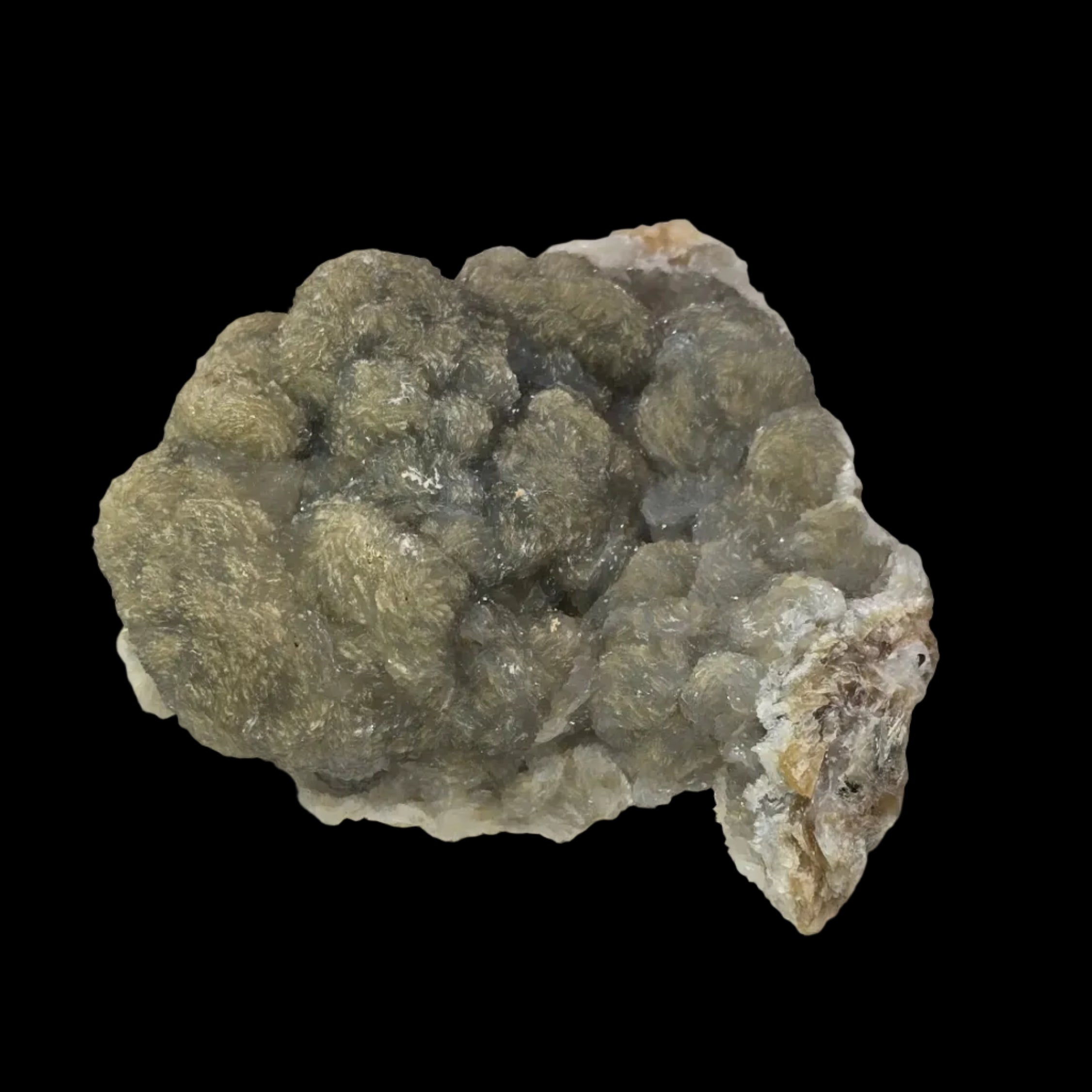 CALCITE ON BOTRYOIDAL CHALCEDONY, Kara Mine Tasmania