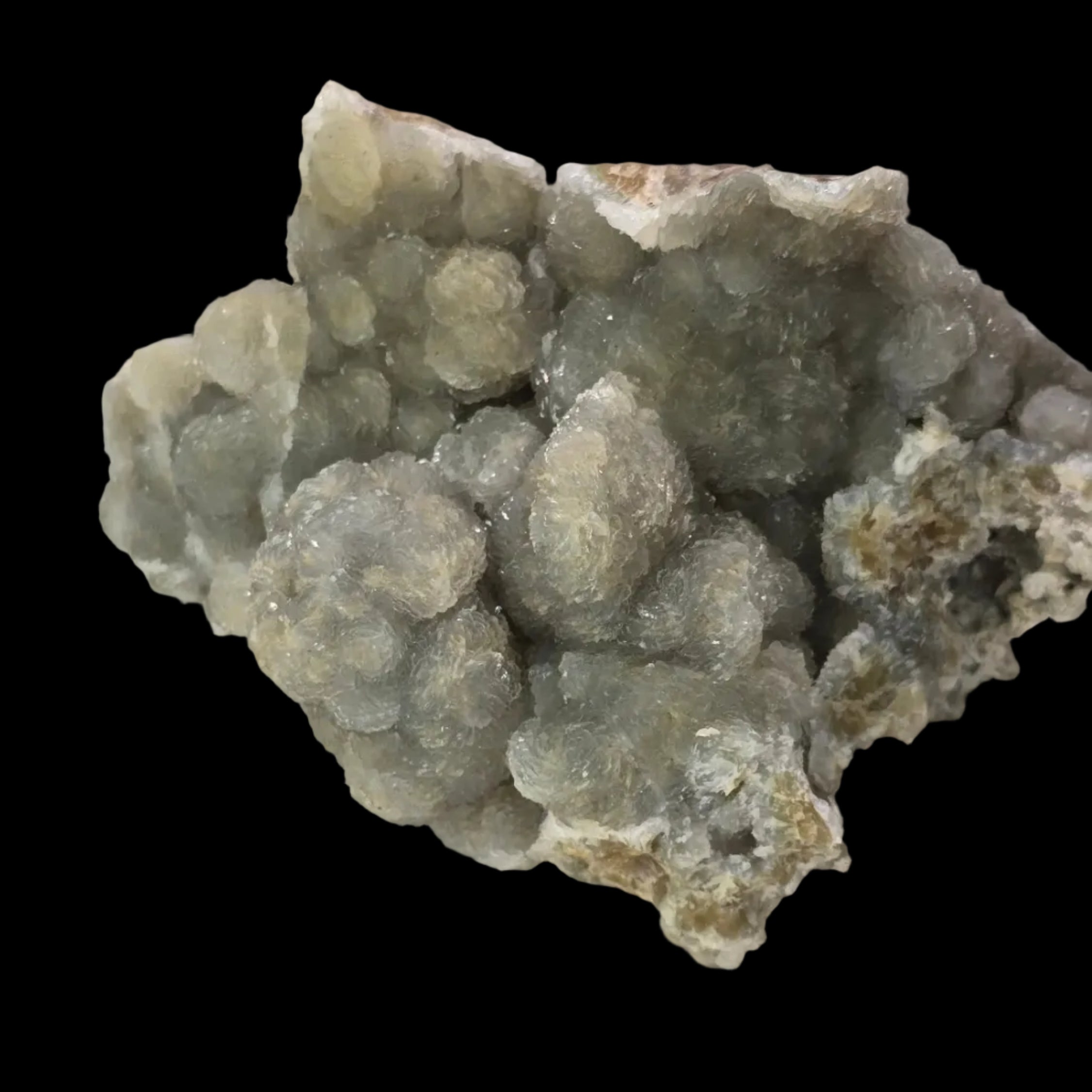 CALCITE ON BOTRYOIDAL CHALCEDONY, Kara Mine Tasmania