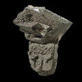Pyrite on Quartz crystal specimen, metallic luster, natural mineral formation