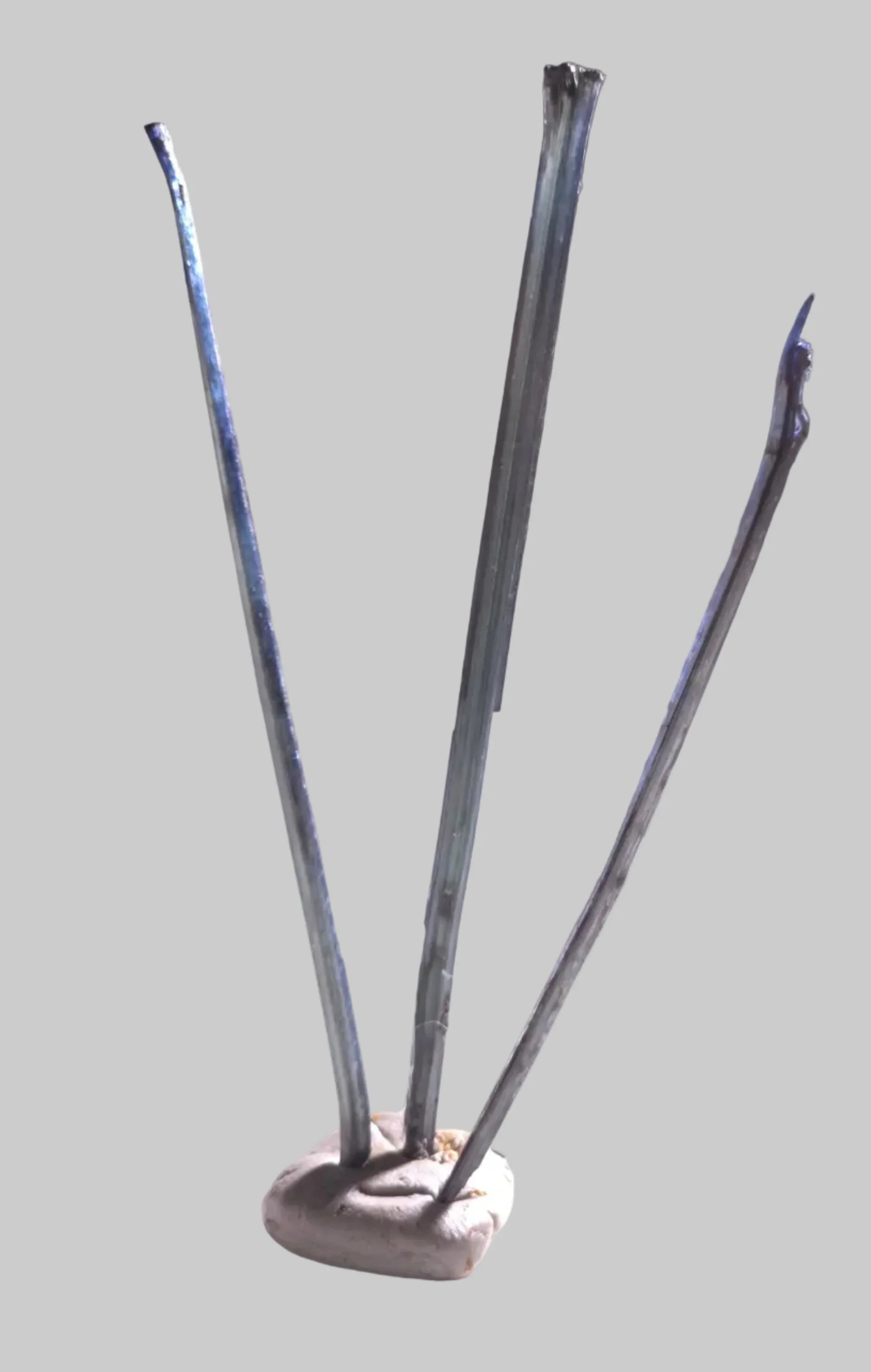 Stibnite mineral specimen with metallic luster, sharp crystals on matrix, ideal for collectors