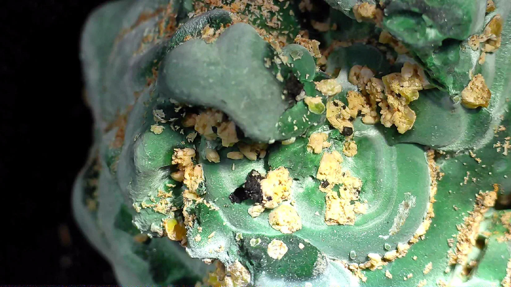 Malachite with Chrysocolla from Arizona, vibrant green mineral specimen with earthy matrix