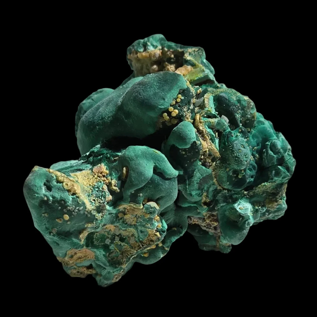 Malachite with Chrysocolla from Arizona, vibrant green mineral specimen for collectors