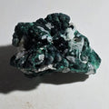 Malachite with Quartz from Congo, vibrant green botryoidal clusters on white matrix, mineral specimen