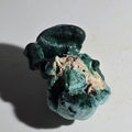 Malachite mineral specimen with botryoidal texture, green copper carbonate crystal formation on matrix