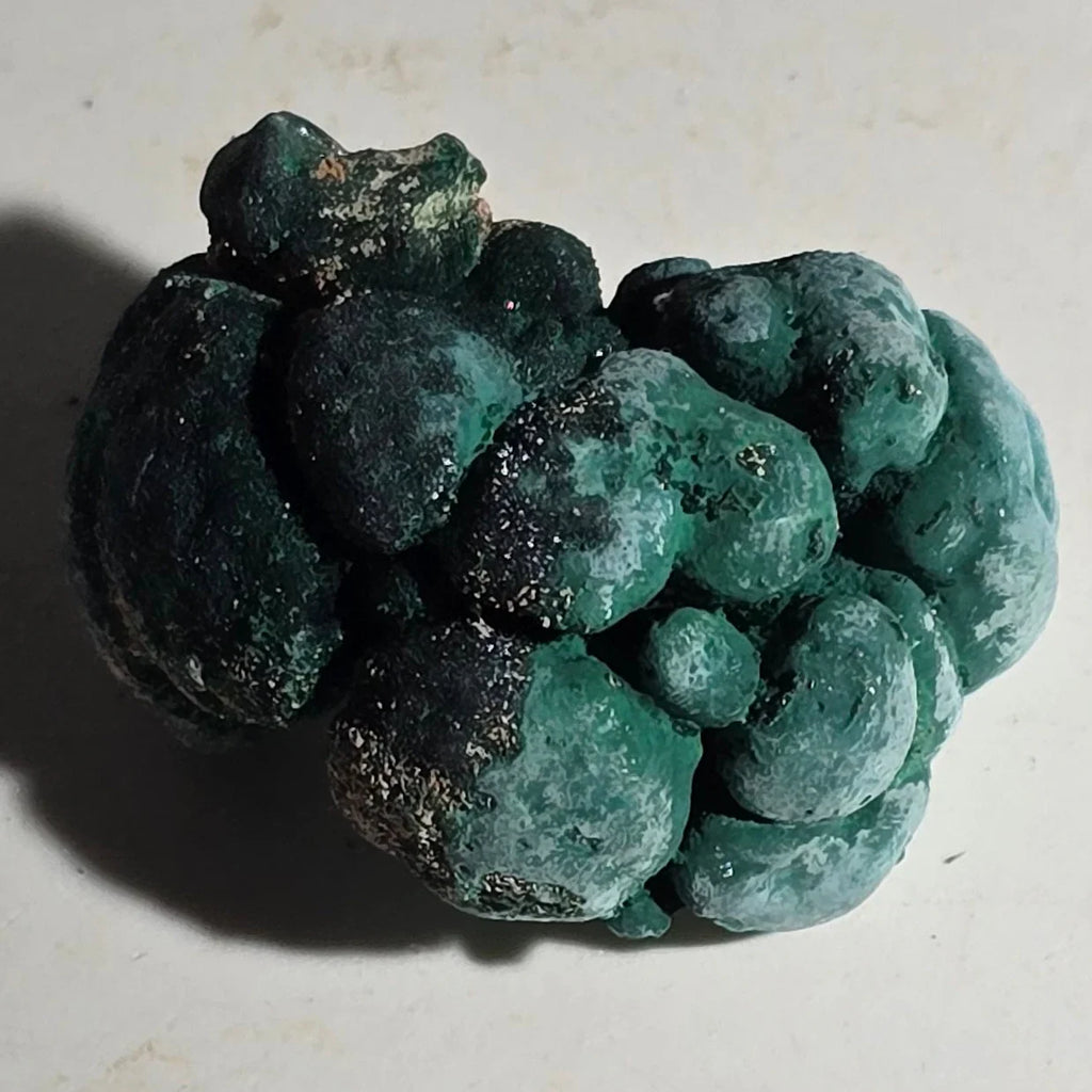Malachite botryoidal specimen from Congo, vibrant green mineral cluster for collectors