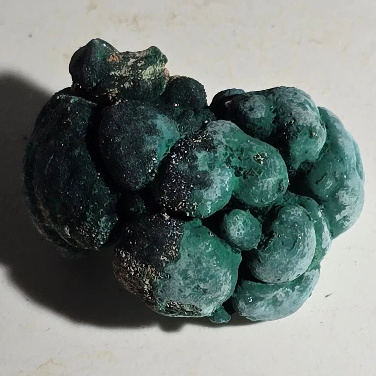Malachite botryoidal specimen from Congo, vibrant green mineral cluster for collectors
