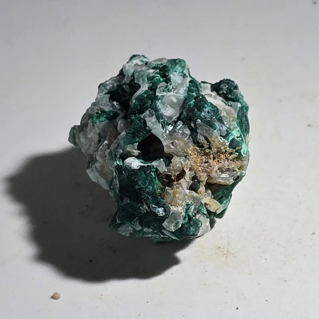 Malachite with Quartz, Tsumeb Namibia - vibrant green mineral specimen for collectors