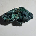 Malachite mineral specimen with botryoidal texture, vibrant green color, and earthy matrix