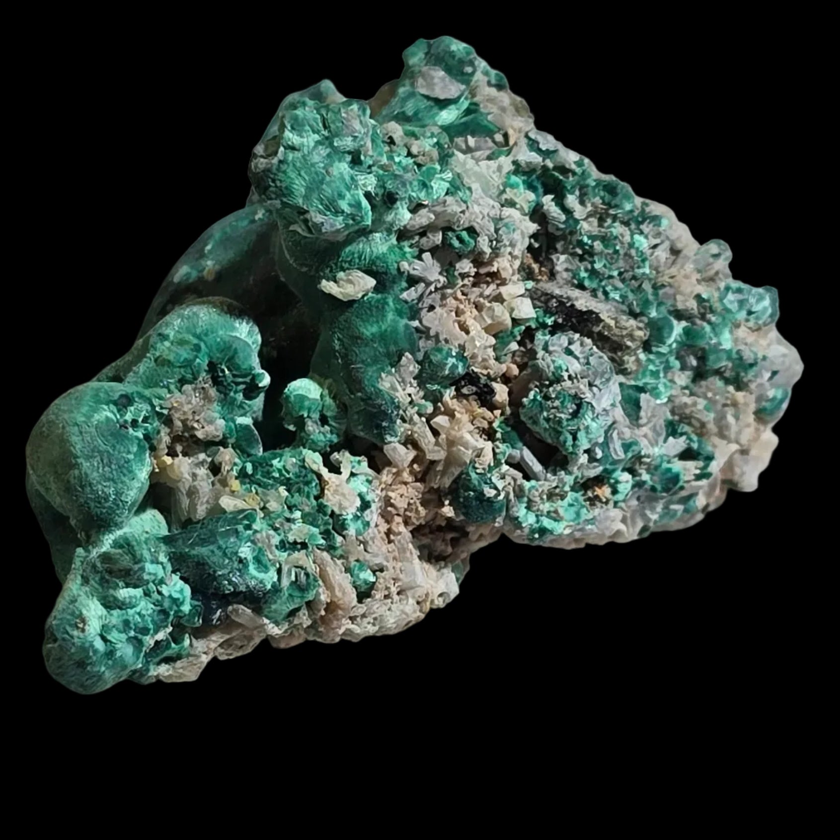 MALACHITE, WULFENITE Rum Jungle, Northern Territory Australia (miniature)