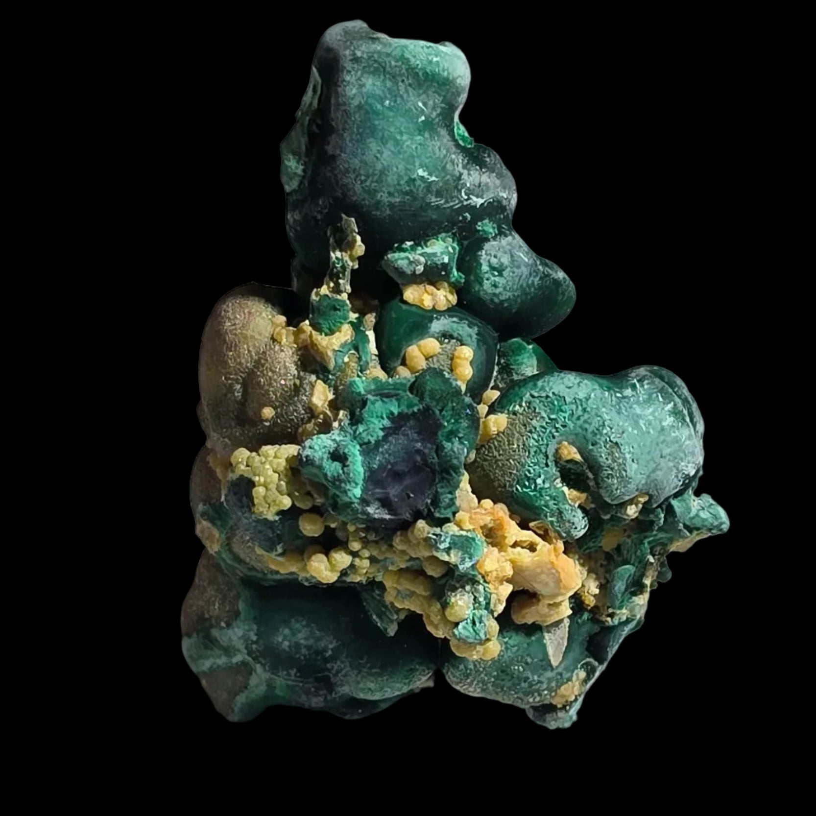 MALACHITE, WULFENITE Rum Jungle, Northern Territory Australia (miniature)
