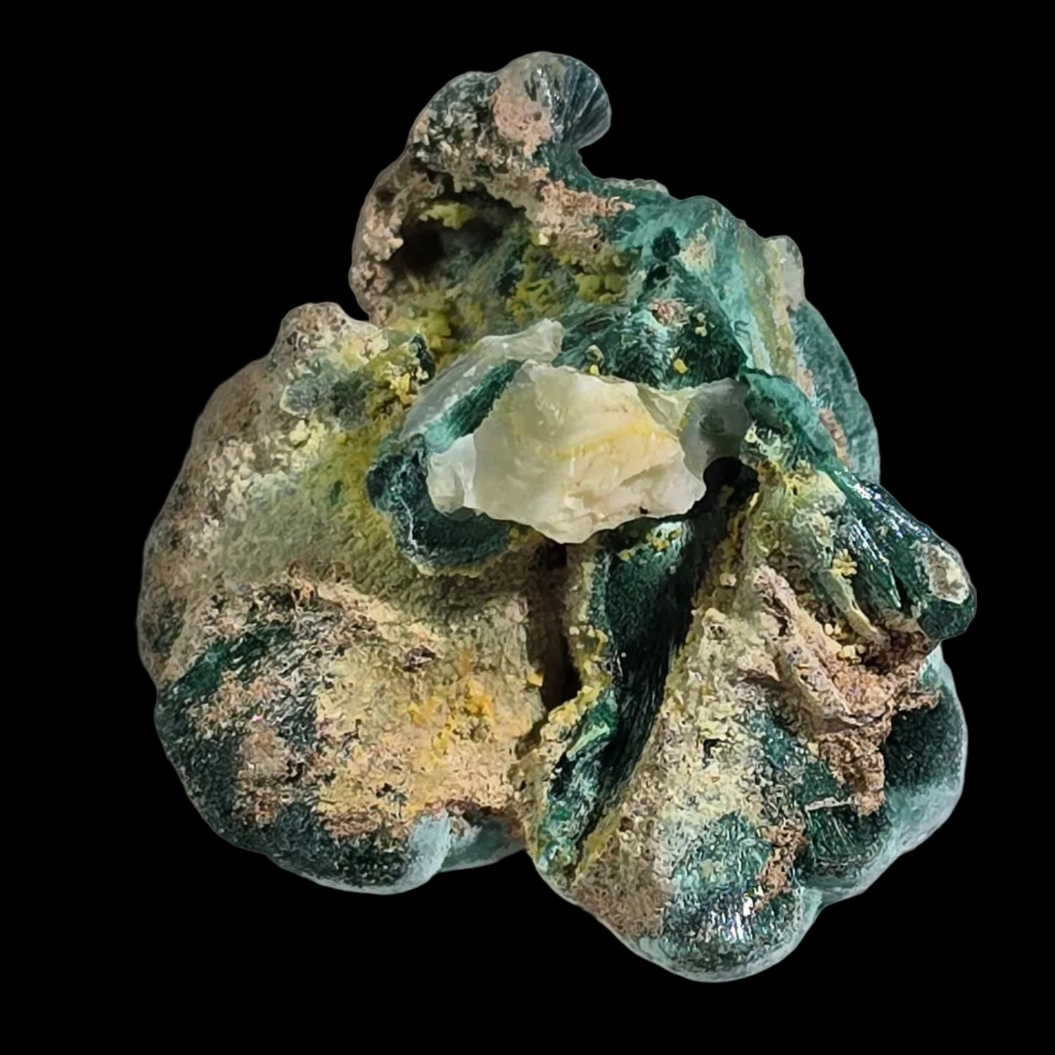 MALACHITE, WULFENITE Rum Jungle, Northern Territory Australia (miniature)