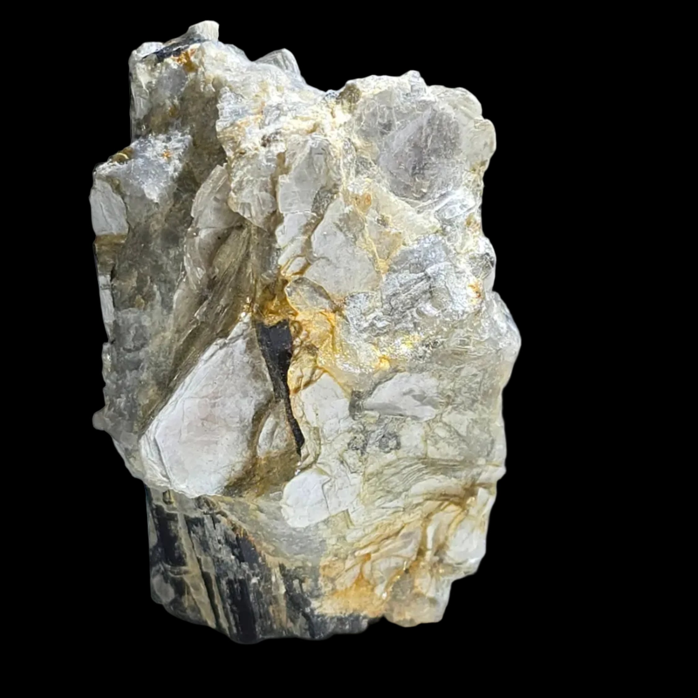 SCHORL (BLACK TOURMALINE) with MUSCOVITE, Rio Grande do Norte, Brazil