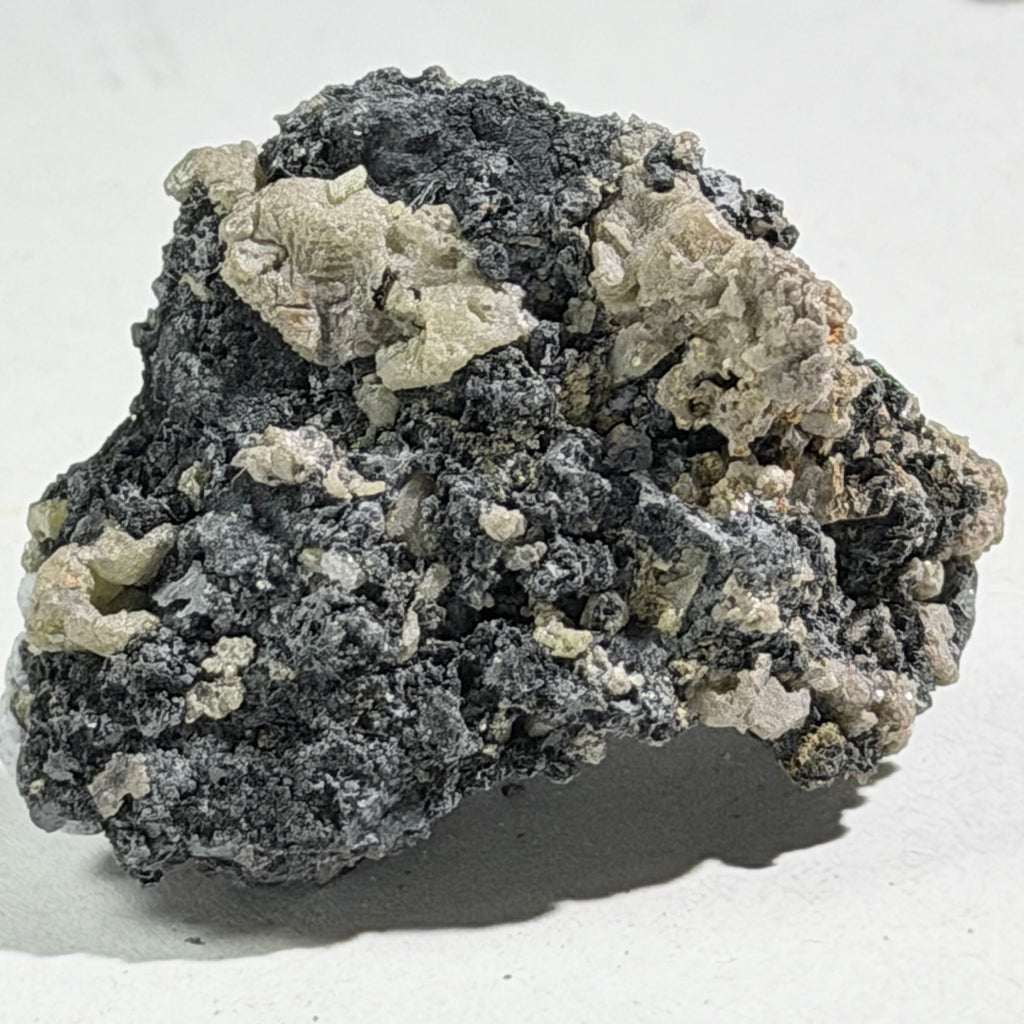 CHLORARGYRITE VAR. BROMIAN (EMBOLITE), BUSTAMITE, SOUTH MINE BROKEN HILL, Yancowinna County, AUSTRALIA EXTREMELY RARE  MINIATURE