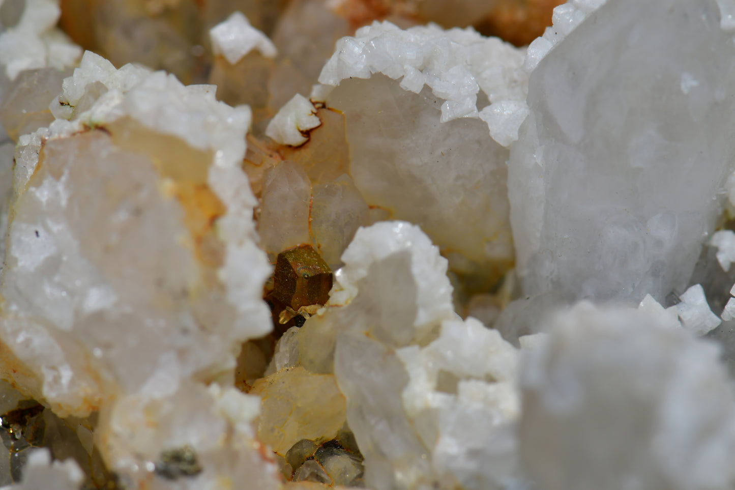 ARAGONITE with QUARTZ and PYRITE