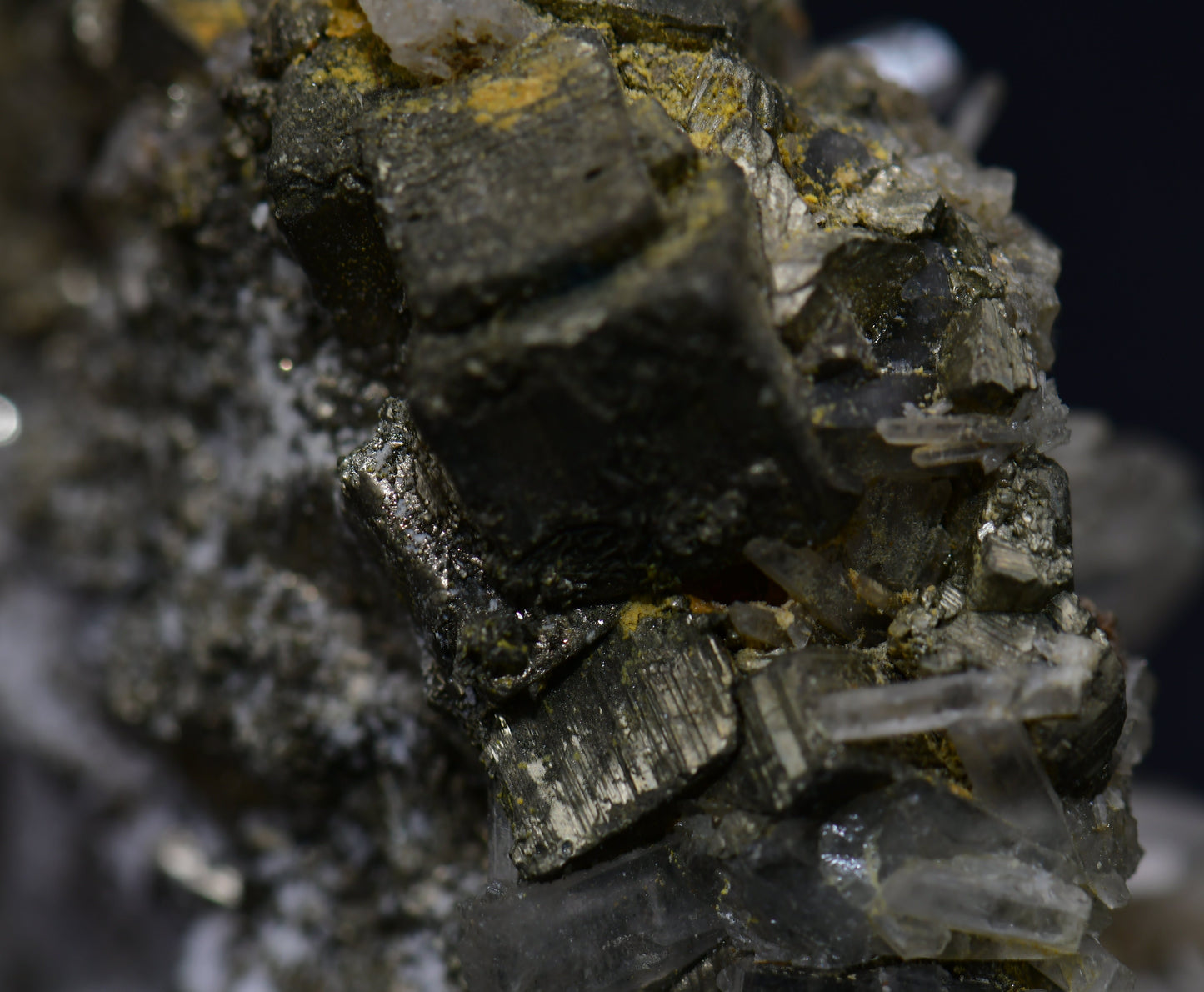 PYRITE on QUARTZ